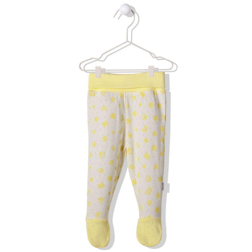 T3015 Ританки Sun And Friends Бял-Жълт 6-9M/74Cm --- BebeMama