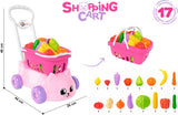 Количка Коте Розова С Кошница С Плодове В Кутия 46 Х 44 Х 26 См --- BebeMama