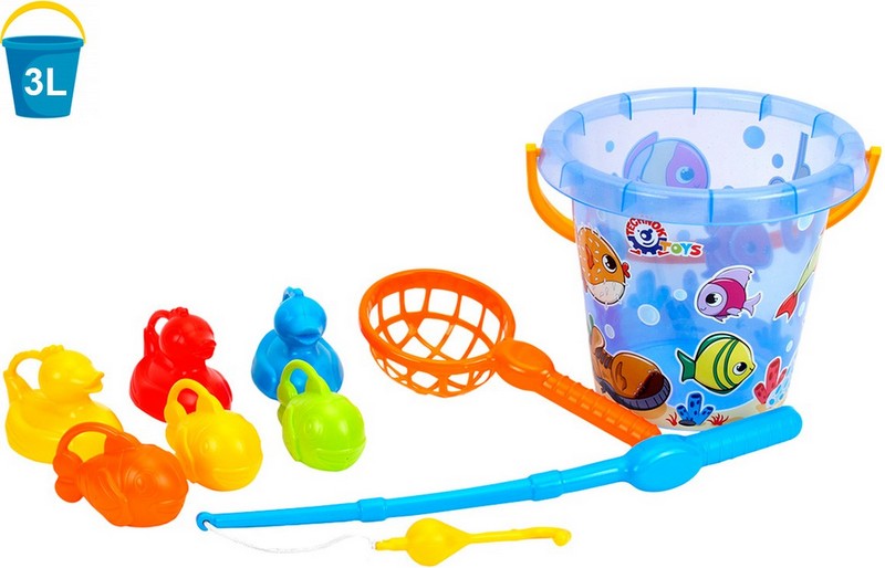 Кофа 3 Литра С Рибарски Комплект 40Х23Х21 - Професии За Малки И Големи - TheSmileOfYourBaby - BebeMama