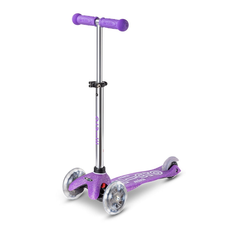 Тротинетка Mini Deluxe Fairy Gl Led Purple Micro