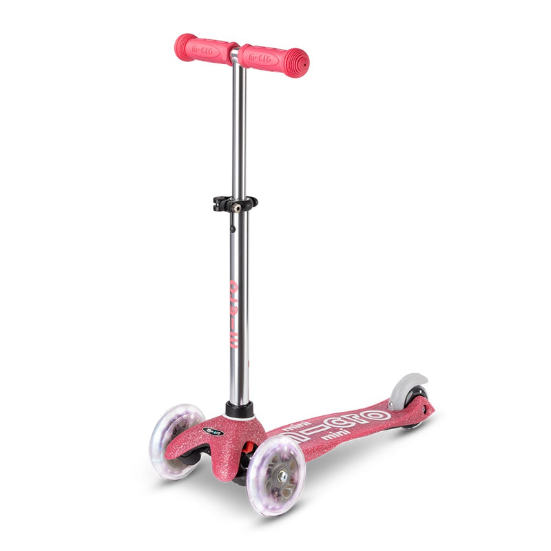 Тротинетка Mini Deluxe Fairy Gl. Led Pink Micro