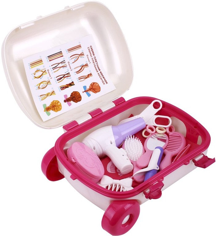 Cărucior cu set de coafură și uscător de păr 35X26X16