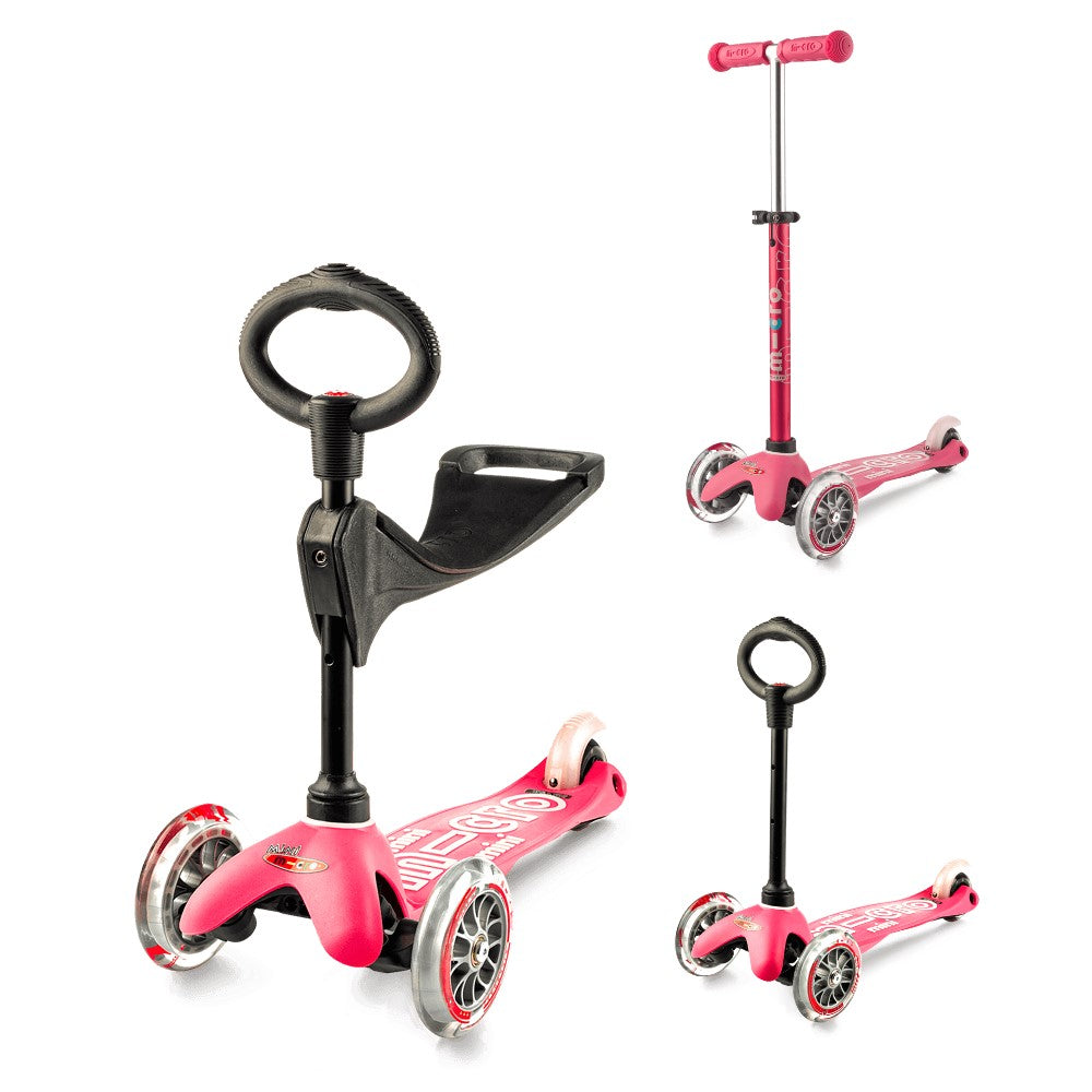 Тротинетка Mini 3in1 Deluxe Pink Micro