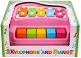 Ксилофон С Клавишно Пиано Розов 21Х20Х11 --- BebeMama
