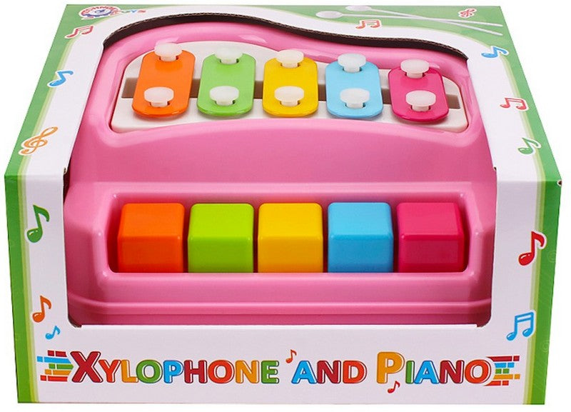 Ксилофон С Клавишно Пиано Розов 21Х20Х11 --- BebeMama