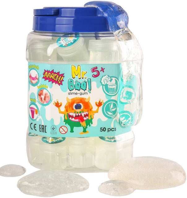 Желе Антистрес Mr.Boo 40 Гр Прозрачен Кристал По 50 Бр В Опаковка