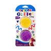 Glitter Csillámos gyurma 2x20g Sárga Lila Carioca