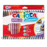 Birello Kétvégű filctollak 24 szín Carioca