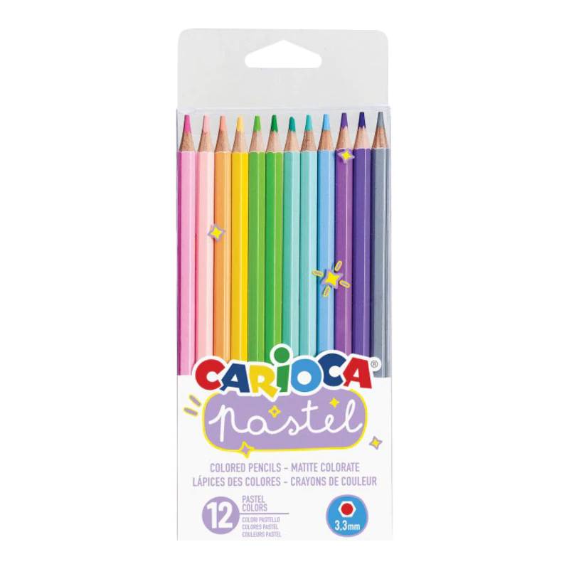 Pastel Цветни Моливи 12 Цвята Carioca