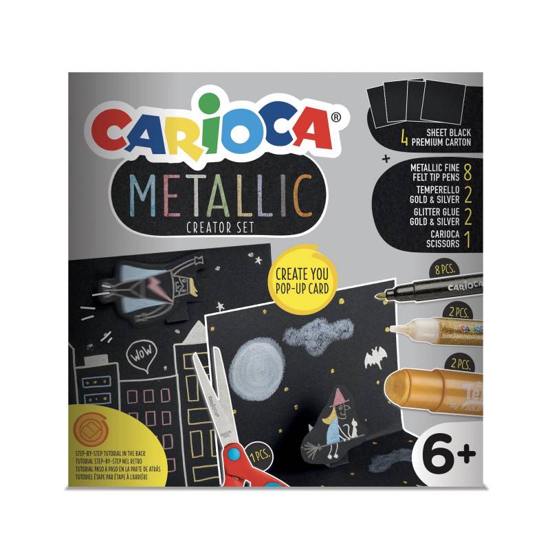 Metallic készlet pop-up képeslapokhoz, Carioca