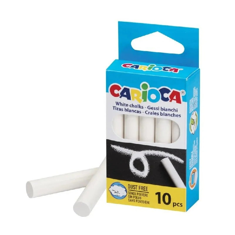 Тебешири Бели 10 Бр. Carioca