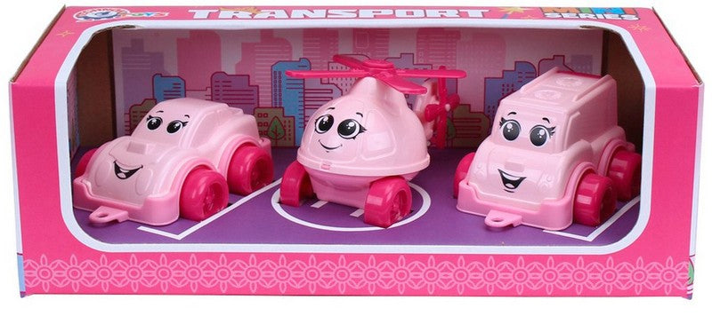 Set 3 Mașini Roz 27X13X9