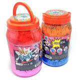 Jeleu antistres Mr.Boo 3000 mililitri. Cutie cu sclipici, 4 bucăți în cutie cu 5 tipuri de jeleu curcubeu