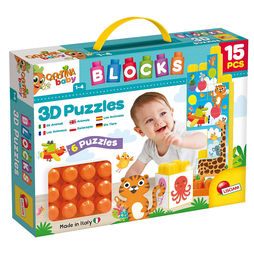 Carotina Baby Конструктор В Кутия 3d Животни Lisciani