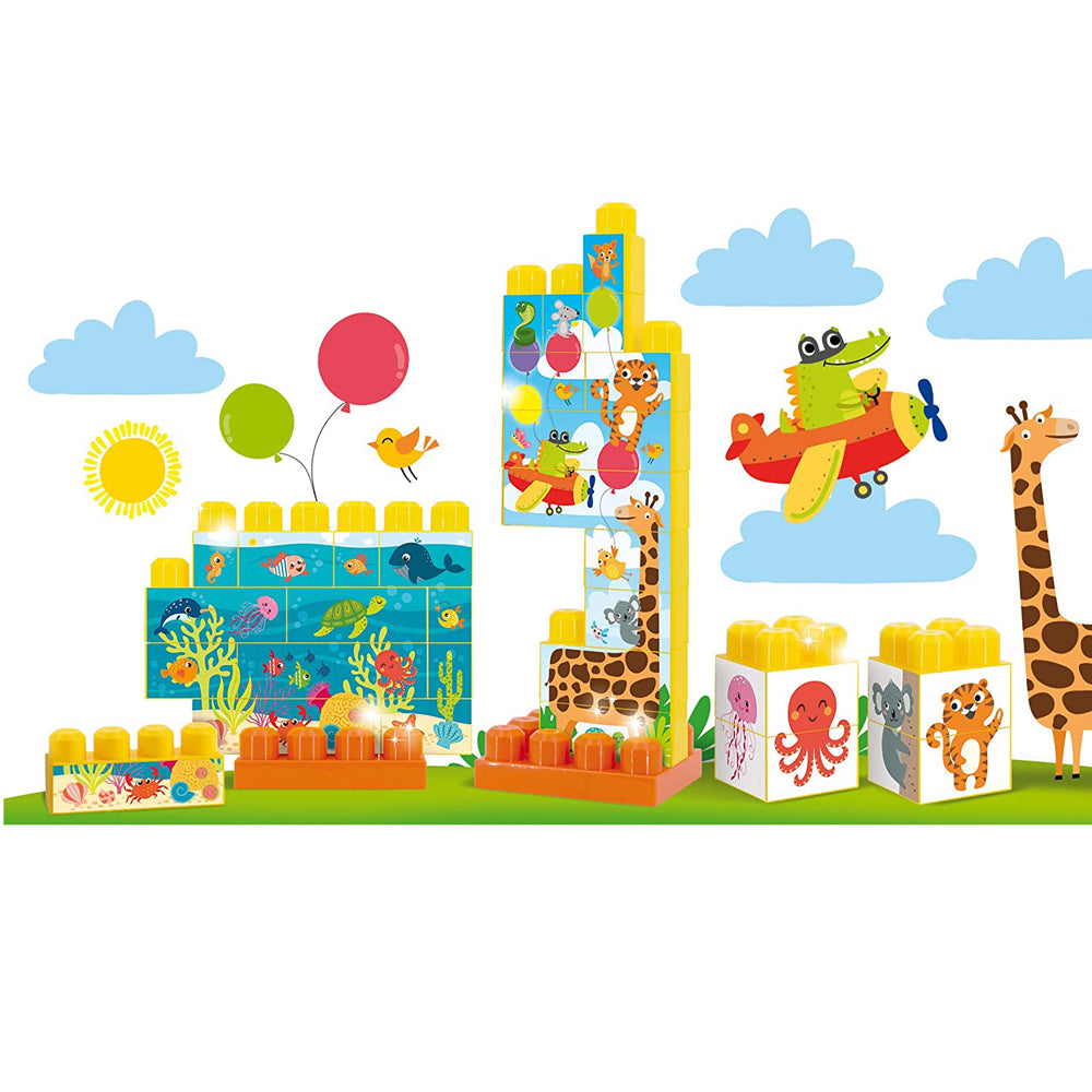 Carotina Baby Конструктор В Кутия 3d Животни Lisciani