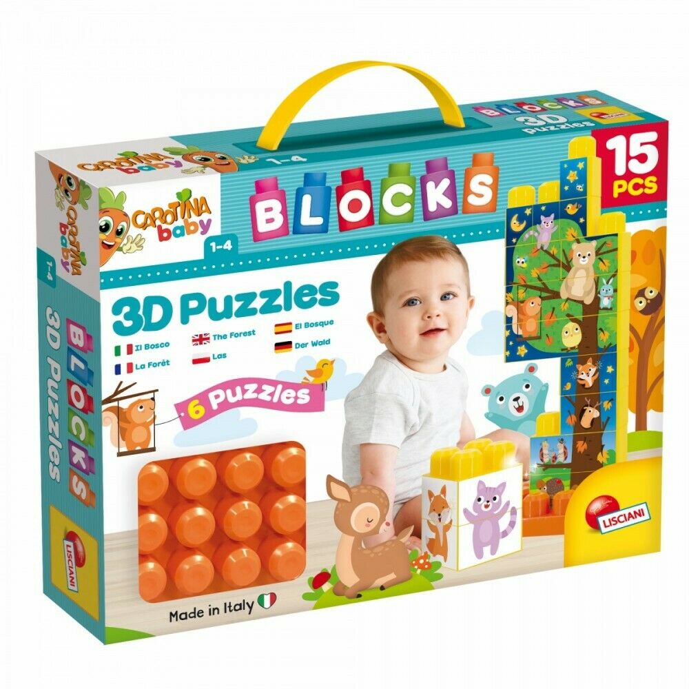 Carotina Baby 3D Farm Építőkészlet Dobozban Lisciani
