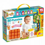 Carotina Baby 3D Farm Építőkészlet Dobozban Lisciani