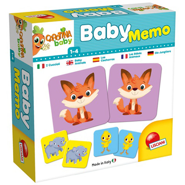 Carotina Baby Memo Животни Бебета Lisciani