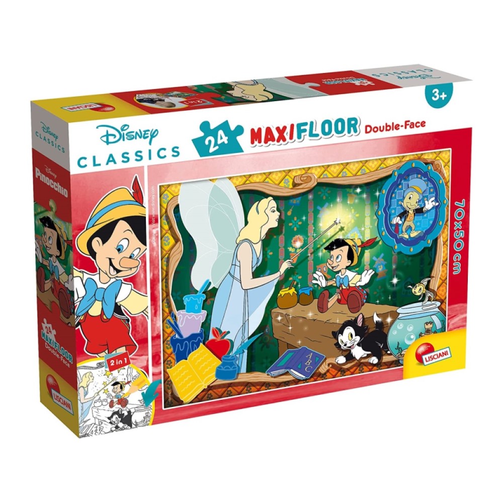 Пъзел 24ч. Df Maxi Disney Pinocchio Lisciani