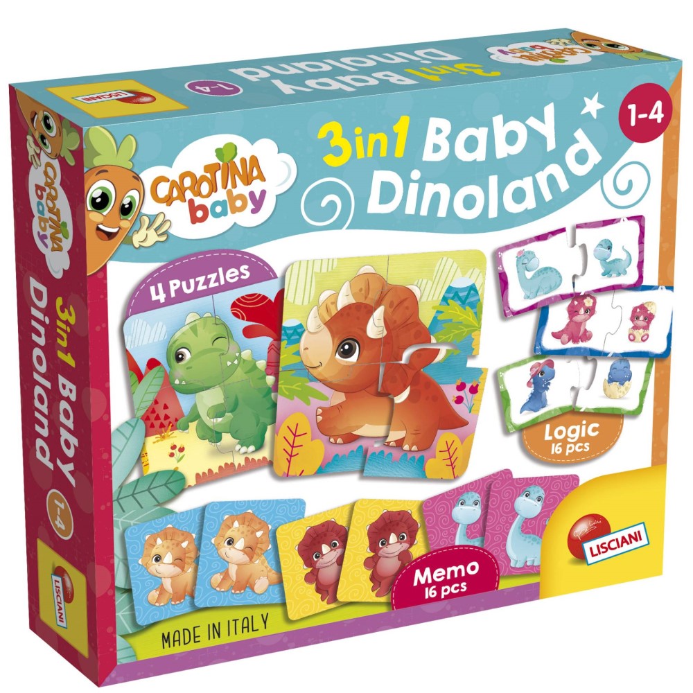 Carotina Baby Logic Dinosaurs Puzzle 3D