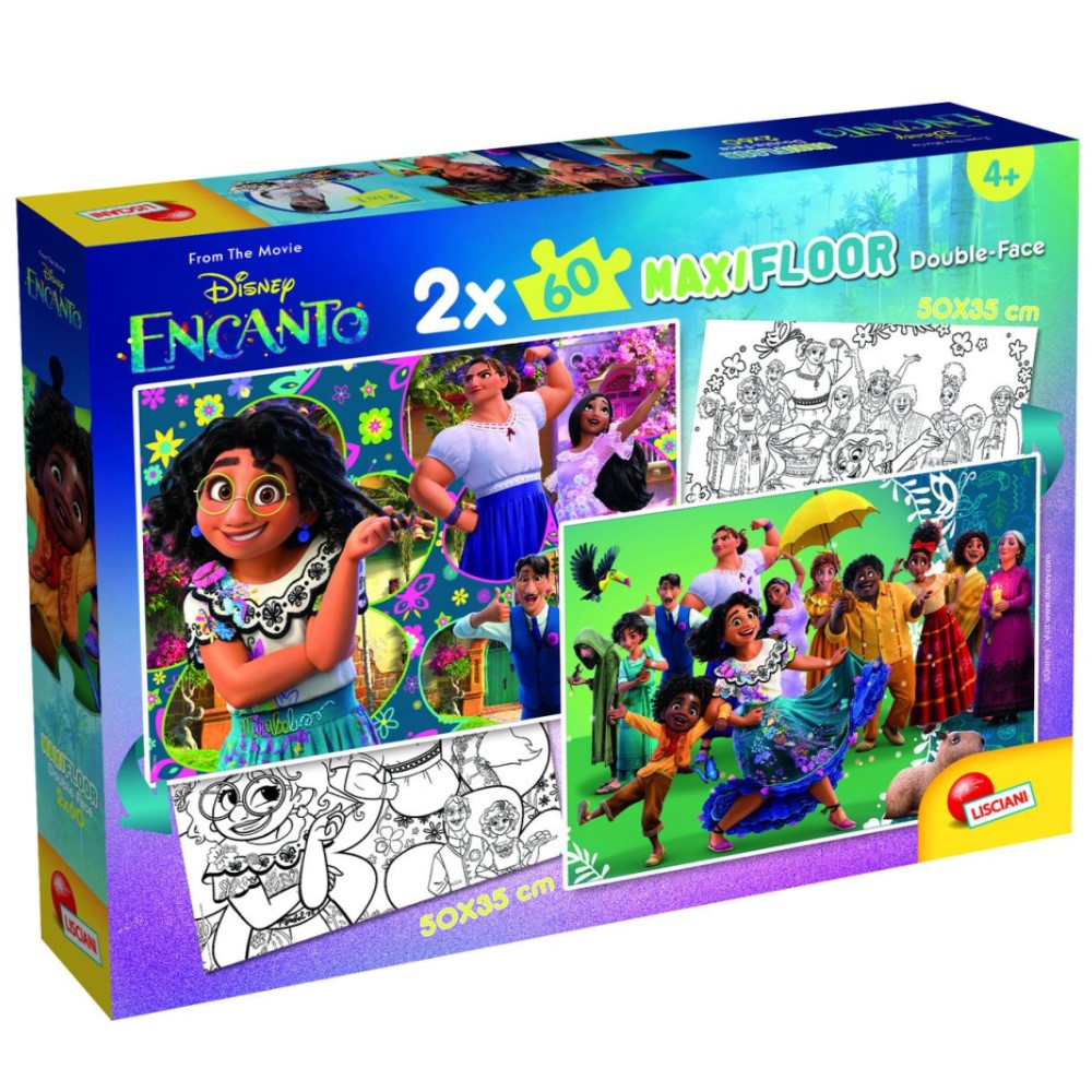 Encanto Maxi Floor Puzzle 2x60 db-os, Lisciani