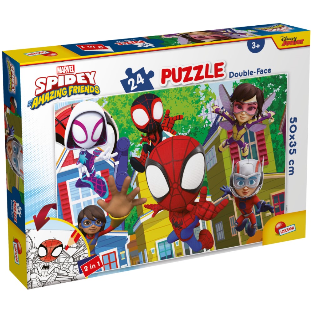 Marvel Pókember Puzzle 24 db-os 2 az 1-ben Lisciani