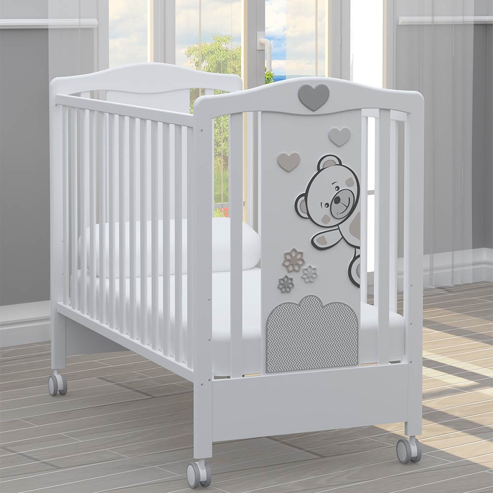 Бебешко Легло Bambino Casa Fiori Grigio