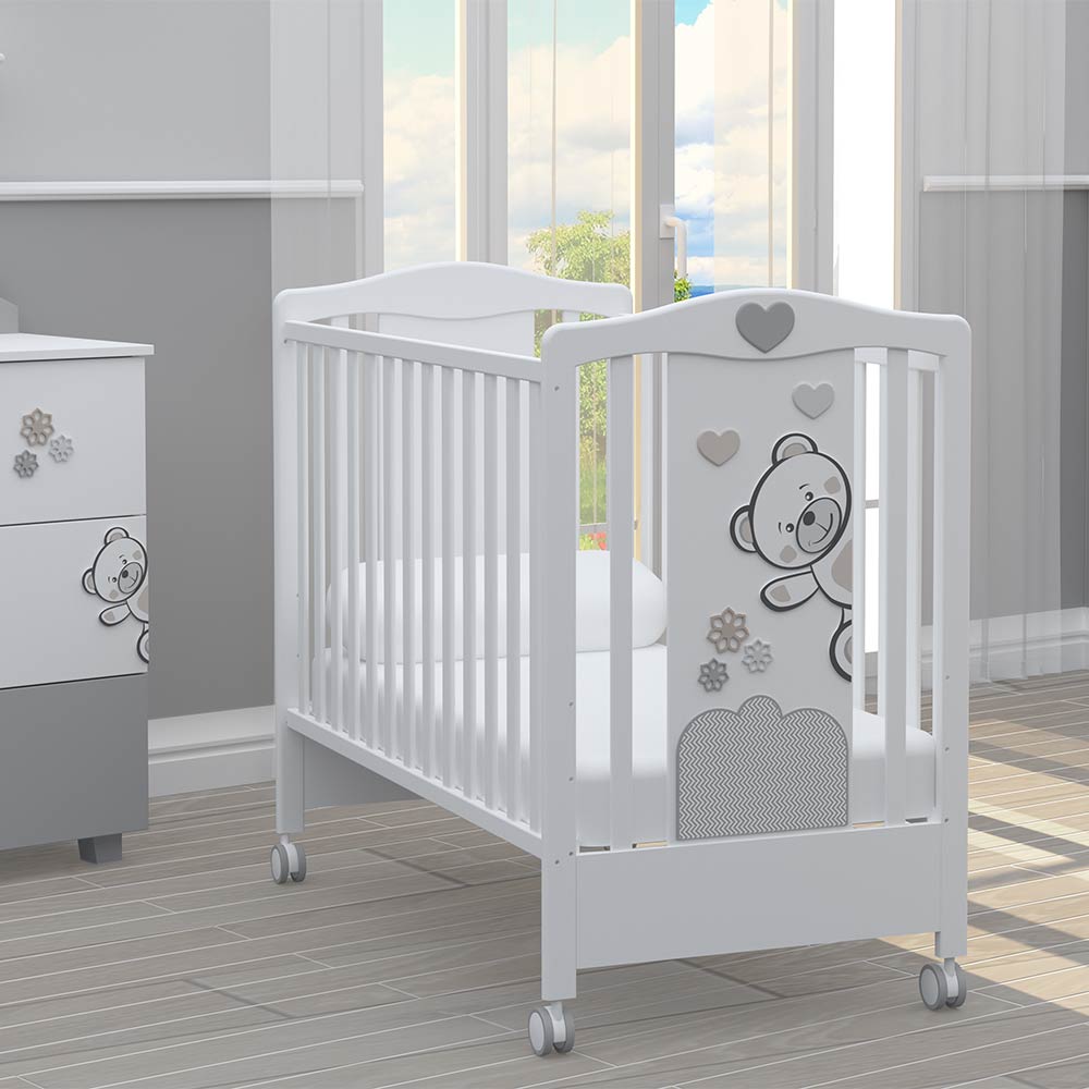 Бебешко Легло Bambino Casa Fiori Grigio
