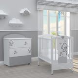 Бебешко Легло Bambino Casa Fiori Grigio