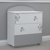 Comoda Bambino Casa Fiori Grigio
