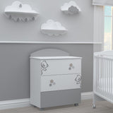 Comoda Bambino Casa Fiori Grigio