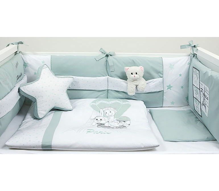 Луксозен Спален К-Т Bambino Casa Paris Mint