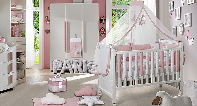 Luxus Ágynemű Garnitúra Bambino Casa Paris Rosa