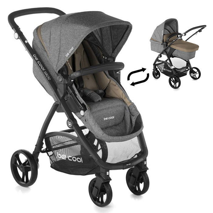 8072 Y61 Количка 2В1 Slide Flex Be Solid-Nut --- BebeMama