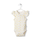 T3012 Боди Sun And Friends Бял-Жълт 9-12M/80Cm --- BebeMama
