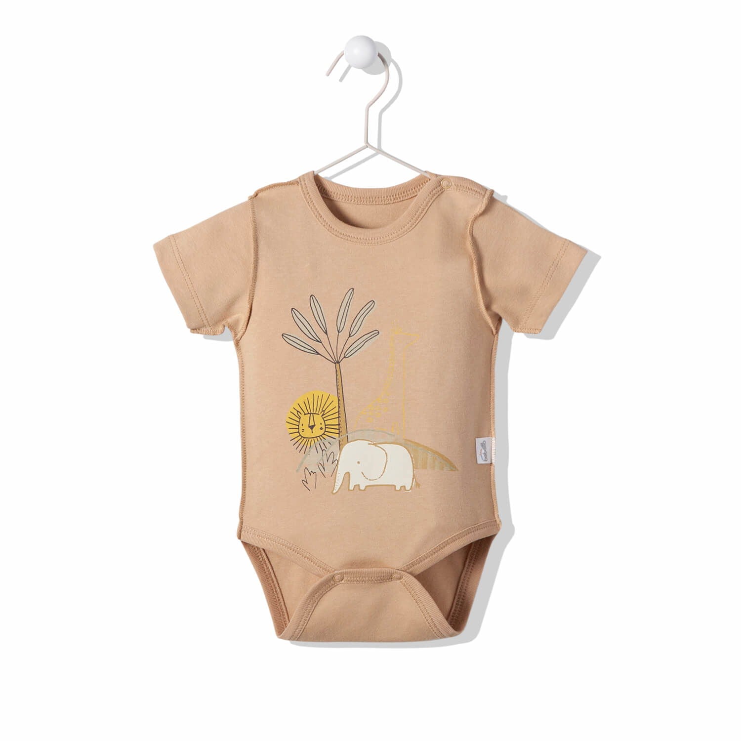 T3029 Боди Wilderness Бежов 9-12M/80Cm --- BebeMama