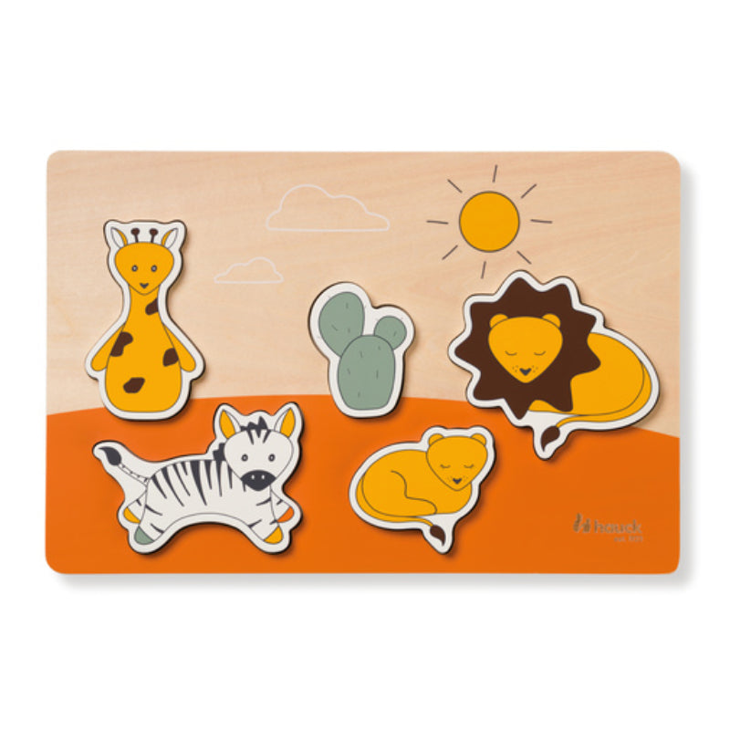 Дървен Пъзел Puzzle N Fit Safari Hauck