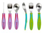 Tacâmuri metalice pentru copii, 12 luni+, Green Vital Baby