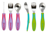 Tacâmuri metalice pentru copii, 12 luni+, violet, Vital Baby