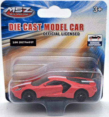 Метален Точен Модел Кола 1:642017 FordGt С Амортисьори