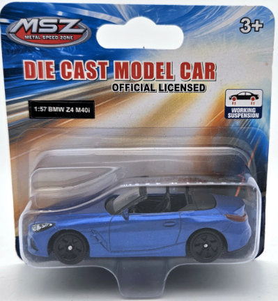 Метален Точен Модел Кола 1:57 Bmw Z4 M40i С Амортисьори Julia