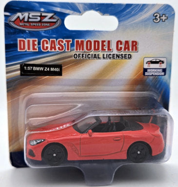 Метален Точен Модел Кола 1:57 Bmw Z4 M40I С Амортисьори