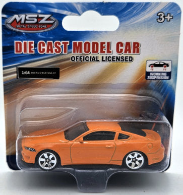 Метален Точен Модел Кола 1:64 2018 Ford Mustang Gt С Амортисьори