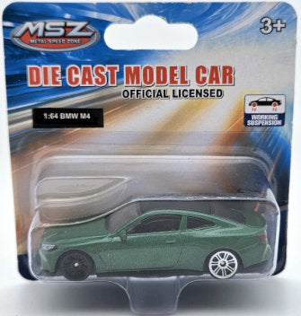 Метален Точен Модел Кола 1:64 Bmw M4 G82 С Амортисьори
