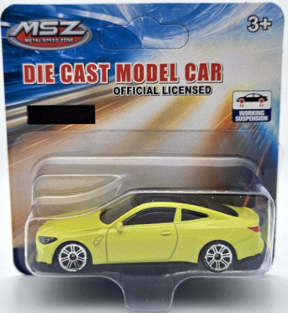 Метален Точен Модел Кола 1:64 Bmw M4 G82 С Амортисьори