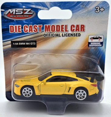 Метален Точен Модел Кола 1:64 Bmw M4 Gt3 С Амортисьори Julia