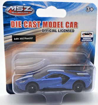 Метален Точен Модел Кола 1:64 2017 Ford Gt С Амортисьори Julia