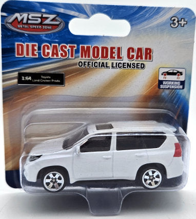 Метален Точен Модел Кола 1:64 Toyota Land Cruiser PradoС Амортисьори