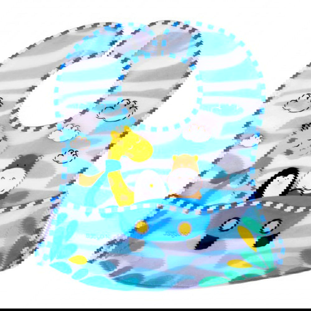 836 Лигавник Животни 6+ Сив С Къщички --- BebeMama