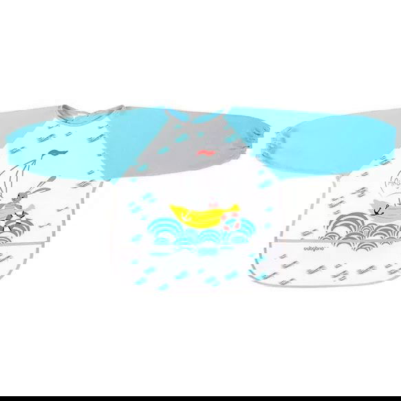 837 Престилка Дълъг Ръкав Животни 24 + Сив --- BebeMama